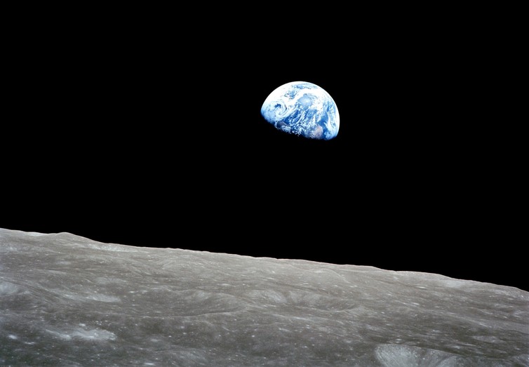 earth viewed from the moon