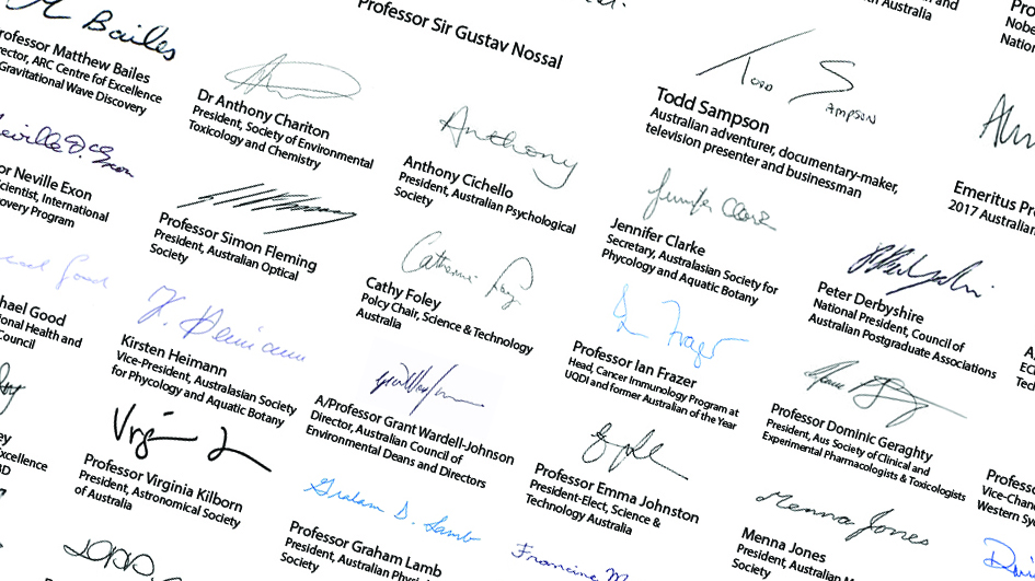 open letter signatures