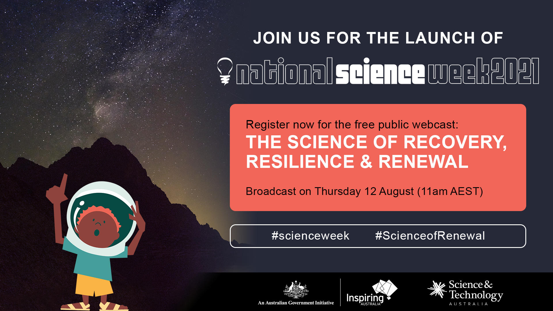 Join us for the launch of National Science Week 2021