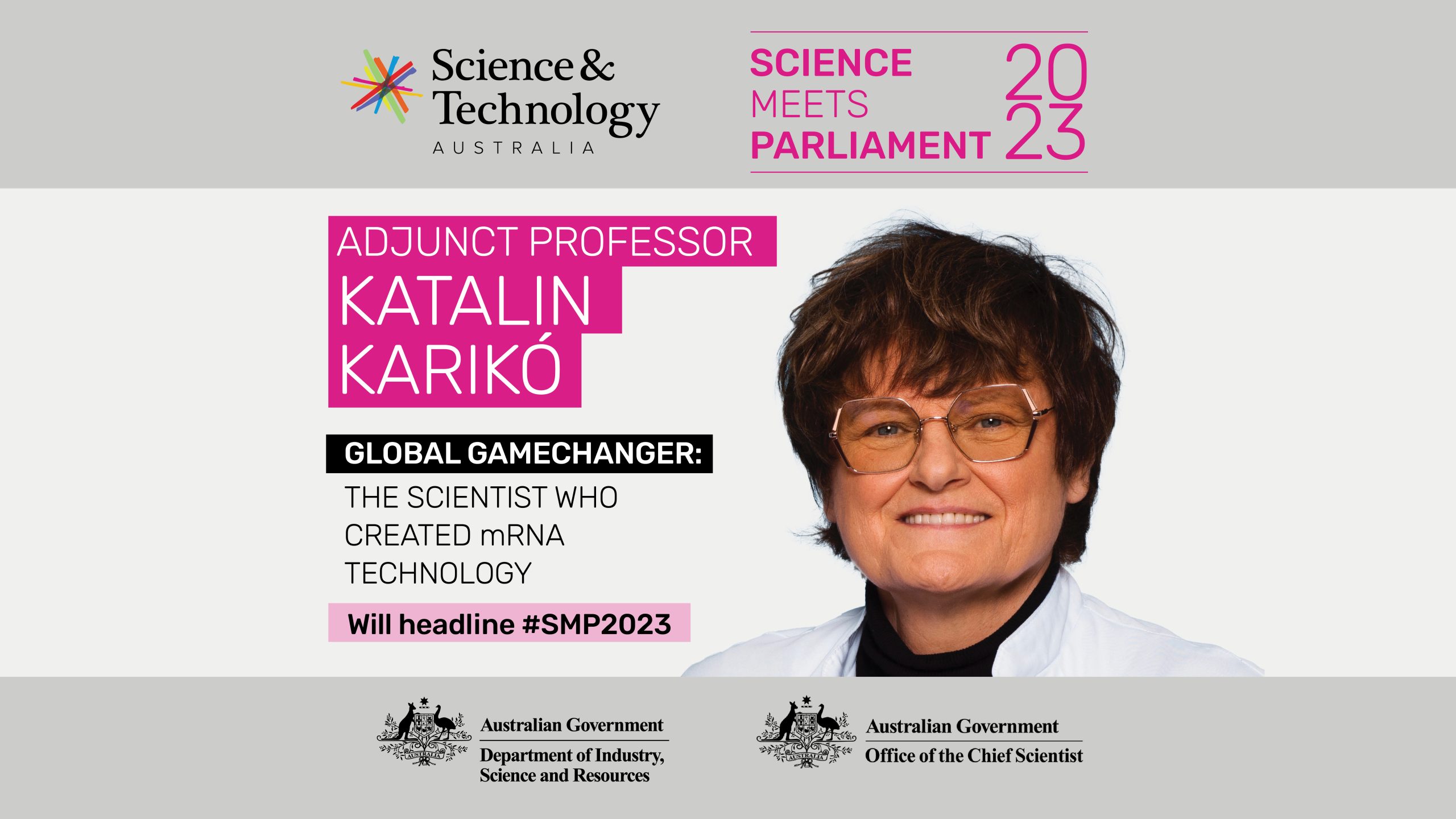 Science meets Parliament 2023 Katalin Karikó keynote speaker