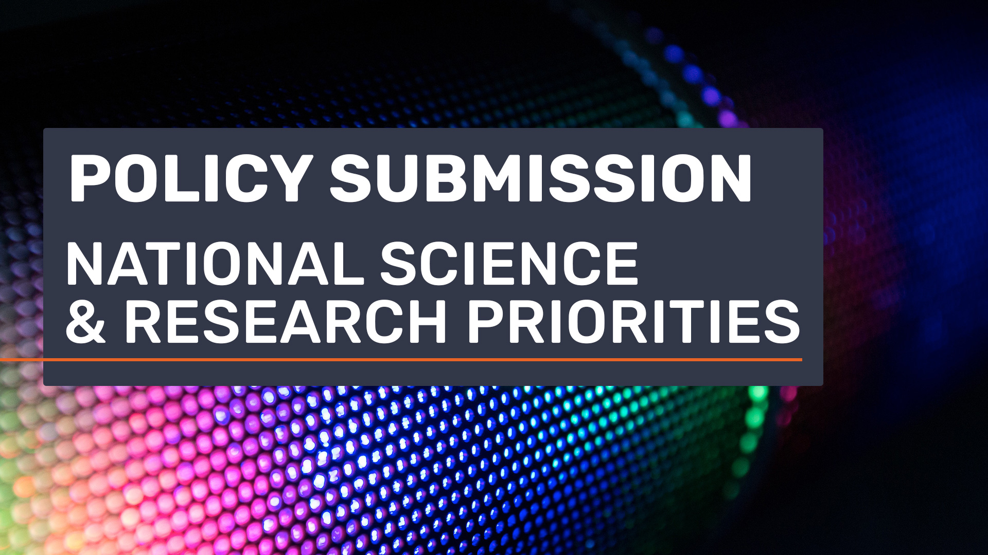National Science & Research Priorities