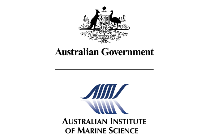 Australian Government logo and the Australian Institute of Marine Science logo