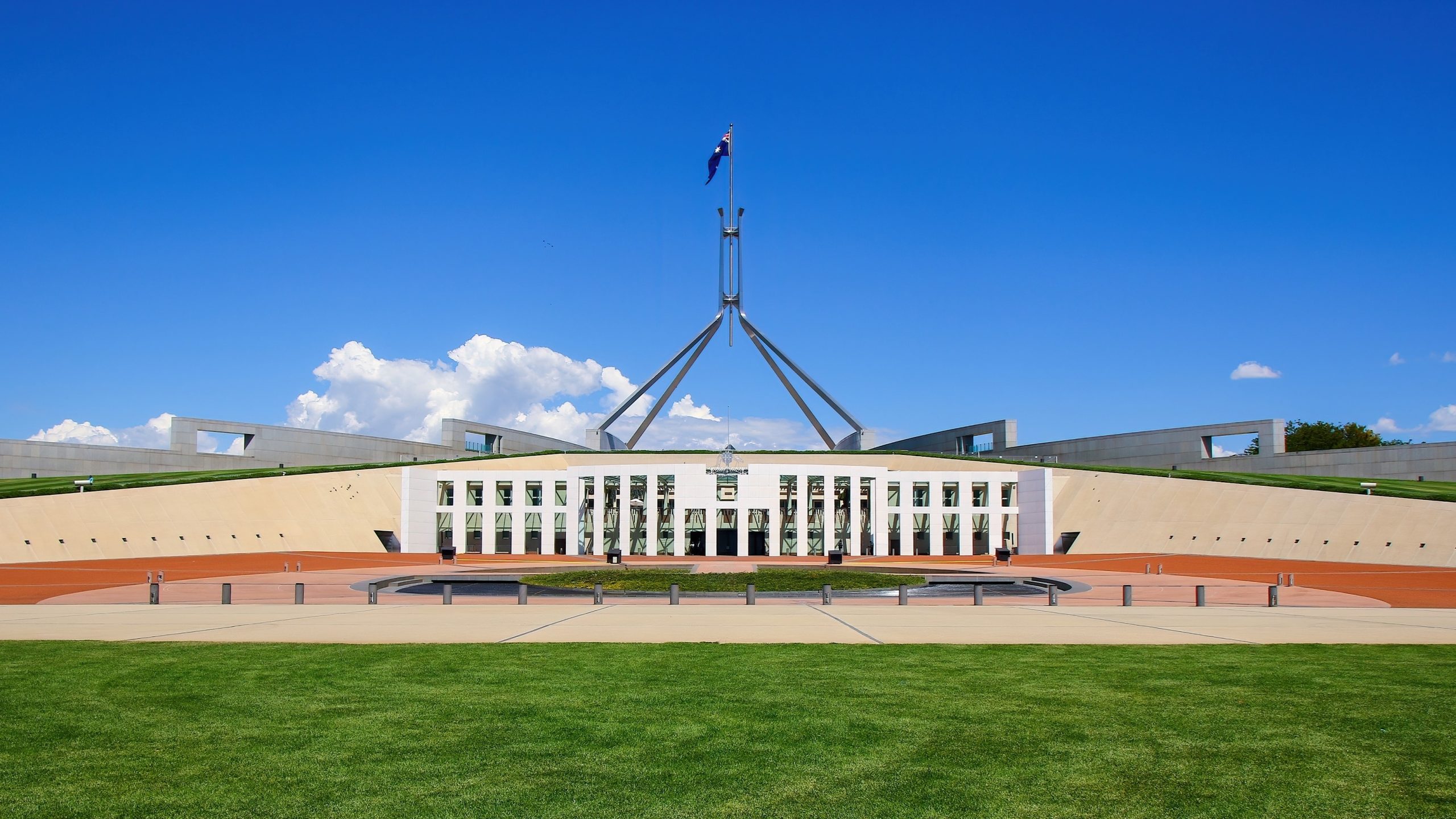 Australian Parlimanet House on a sunny day.