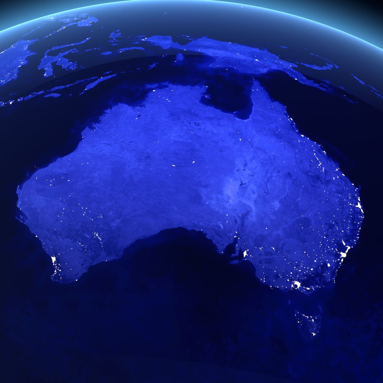 Australia from space.